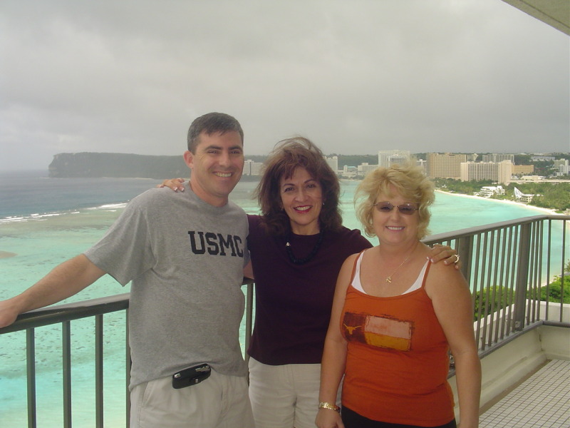 2015/08(August)/ERM-Maryan-Ro-retirement-party-in-Denver/Rocchi-Retirement-Pics/800x600_Jason Ehlert, Lydia Starry, and Belinda Miller at hotel overlooking Tumon Bay.JPG
